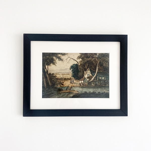 One-of-a-kind, coloured landscape drawing of the United Kingdom by my great-great-grandmother, Mary McGerrow | Photo by Mir Martz