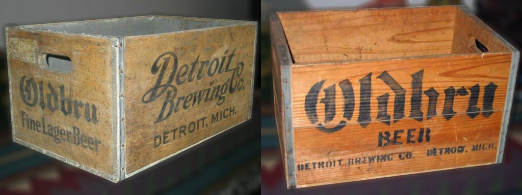 Antique beer crates for Oldbru from Detroit Brewing Company | Photo by Mir Martz